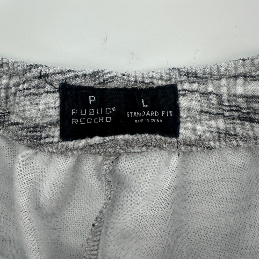 PUBLIC RECORD Mens‎ Light Gray Heathered Standard Fit Jogger Sweatpants Size L - Picture 2 of 15